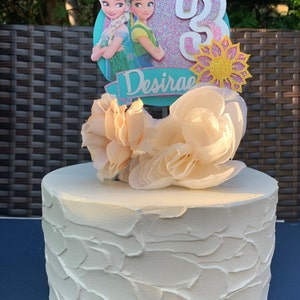 Frozen Fever Cake Topper/Frozen Fever Cake/Elsa Cake Topper image 2