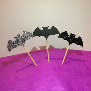 Halloween Bat Cupcake Toppers/Halloween Party/ Halloween Party Cupcake Toppers image 4