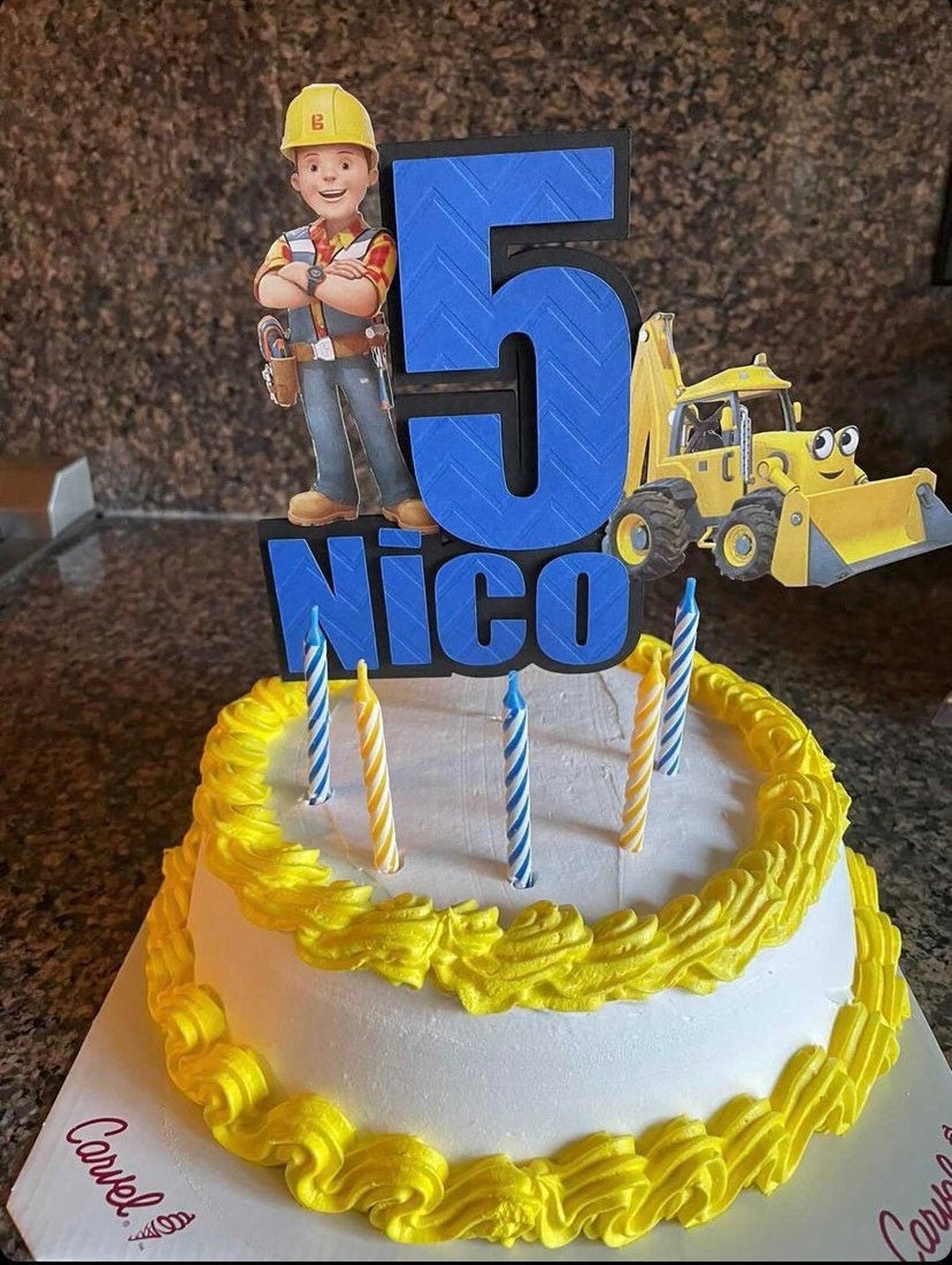 Bob the Builder Cake Topper/bob the Builder Birthday/construction Cake — free download