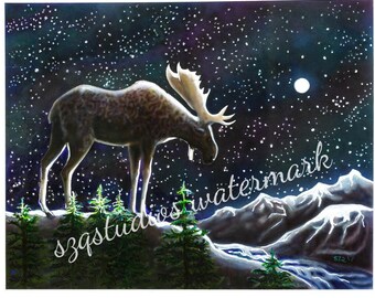 Mooselight Print