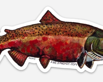 King Salmon Sticker Large