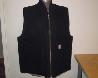 80s Vintage Mens S Carhartt Sherpa Lined Duck Cotton Vest - Etsy