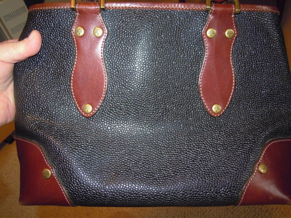 Vintage Mulberry Scotch Grain Leather Handbag Bra… - image 5