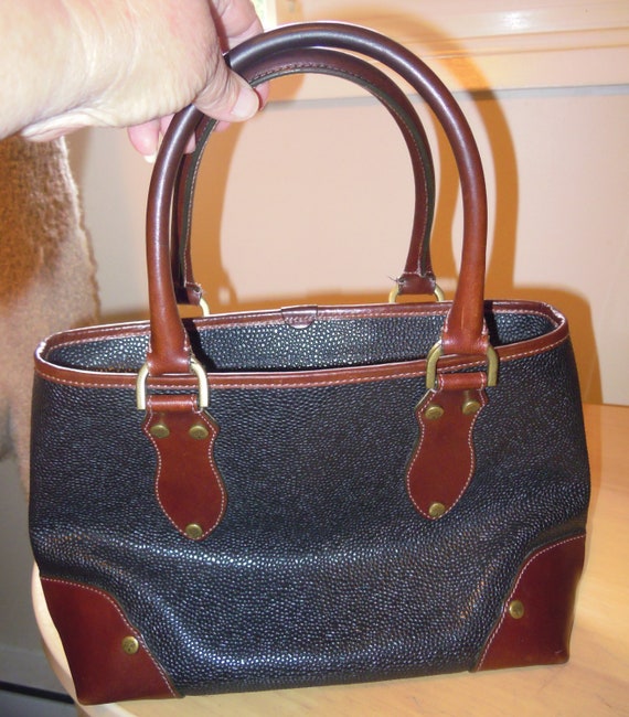 Vintage Mulberry Scotch Grain Leather Handbag Bra… - image 2