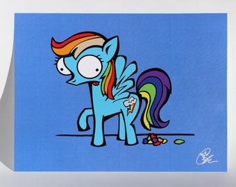 Rainbow  Poop, 8.5" x 11" print.