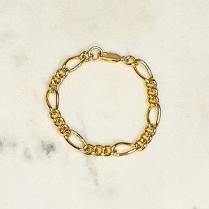 Figaro Chain Bracelet image 1