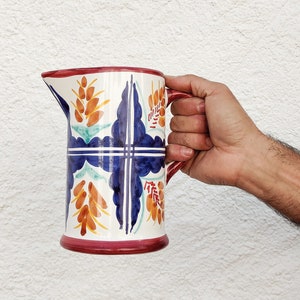 Ceramic sangria pitcher handmade in Spain image 1