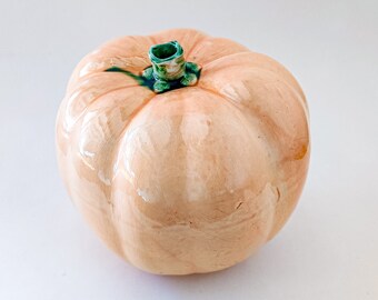 Ceramic big pumpkin- real size reproduction of vegetable