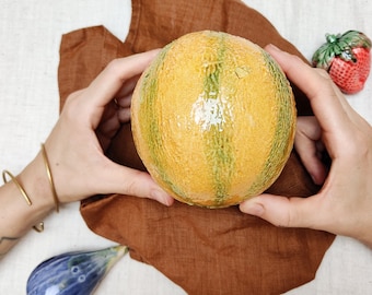 ceramic melon handmade in Spain