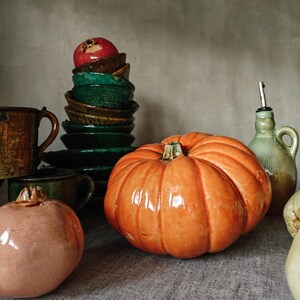 Ceramic pumpkin handcrafted in Spain