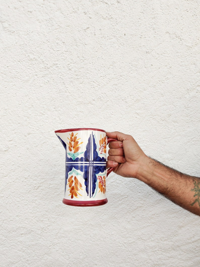 Ceramic sangria pitcher handmade in Spain image 1