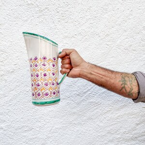Serving ceramic pitcher handmade in Spain image 6