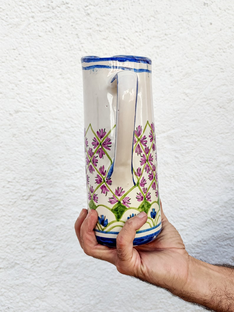 Serving ceramic pitcher handmade in Spain image 7