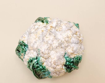 Ceramic cauliflower - real size reproduction of vegetable