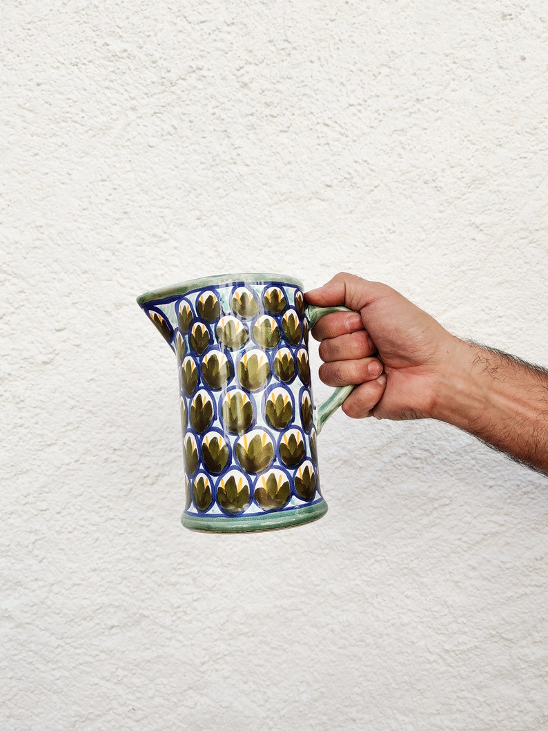 Ceramic sangria pitcher handmade in Spain image 8