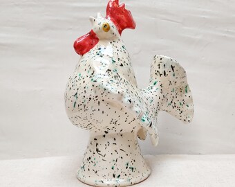 Rooster shaped pitcher handmade in Spain