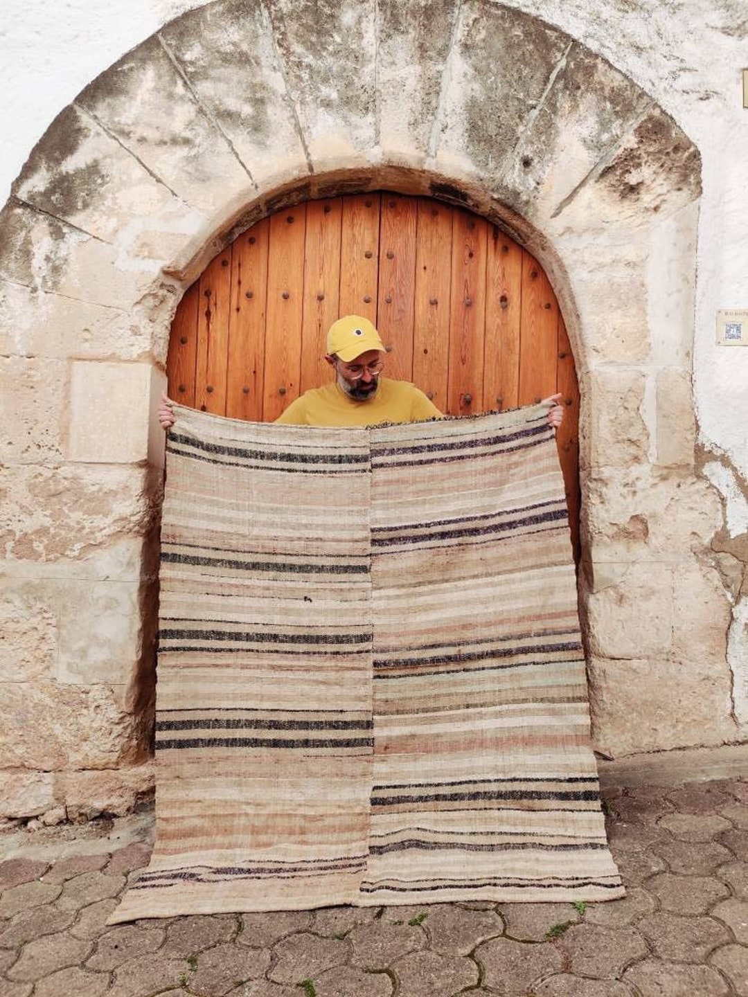 Antique Handwoven Spanish Jarapa or Rug Made With Recycled Etsy UK