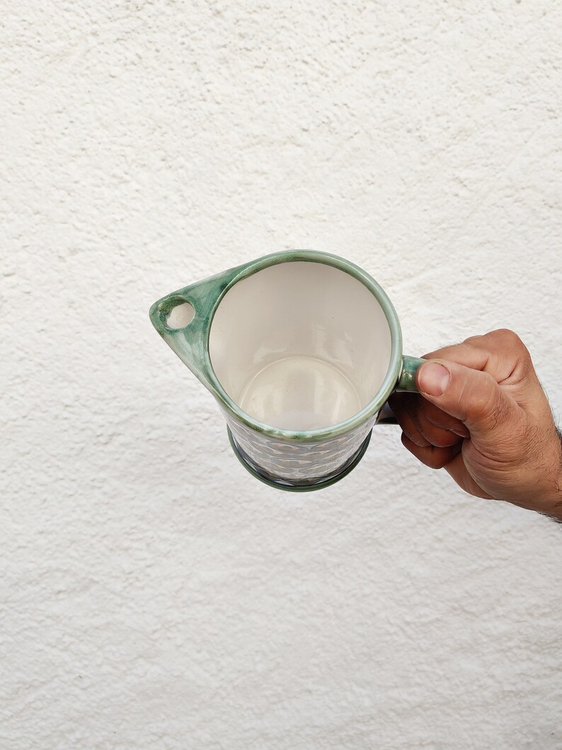Ceramic sangria pitcher handmade in Spain image 3