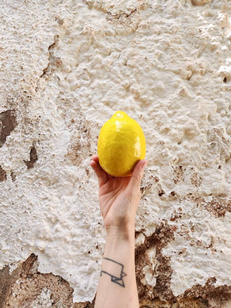 Ceramic Lemon handmade in Spain image 7