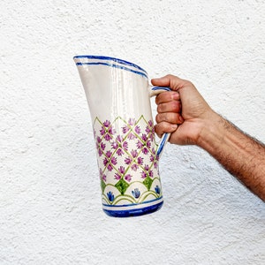 Serving ceramic pitcher handmade in Spain image 3