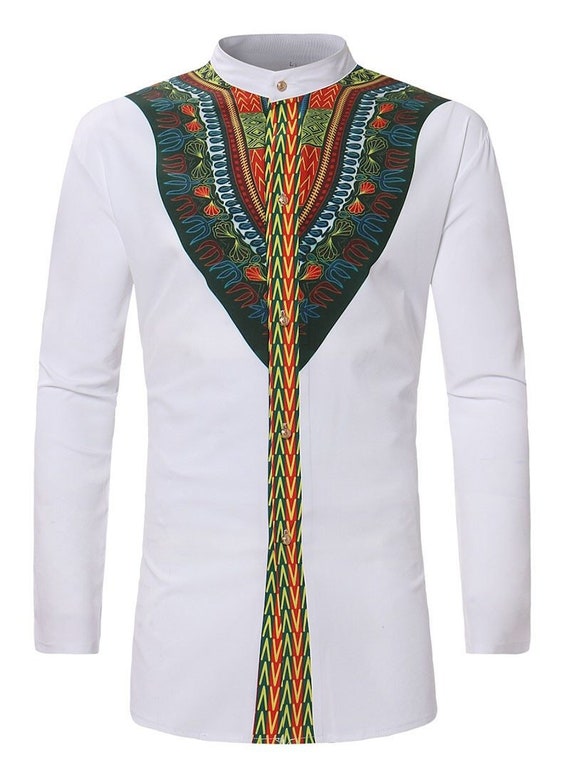 African dashiki print ladies light top with Hoodie RLW1434
