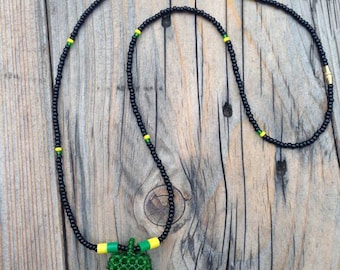 JAMAICAN BEADS WEAVED necklace RLW406