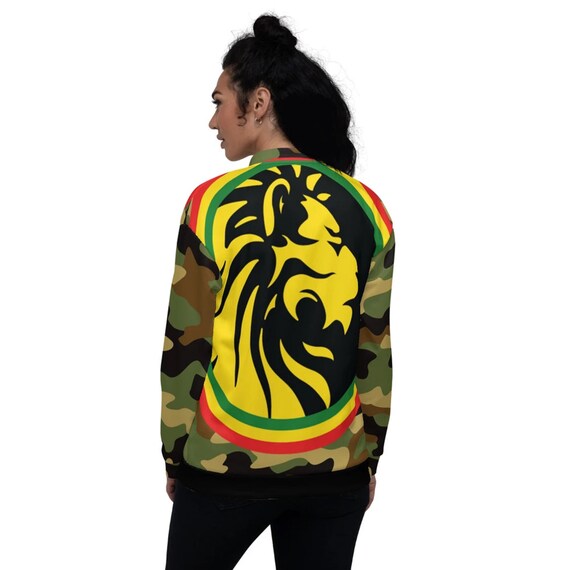 Men/'s Lion of judah Bomber Jacket RLW283