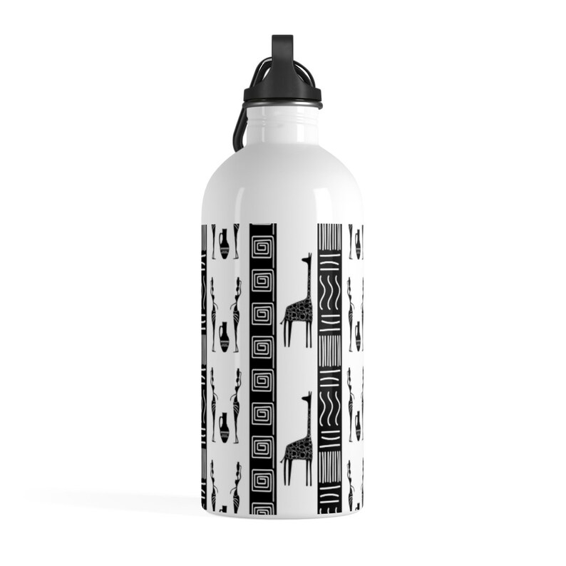 African Print Stainless Steel Water Bottle Rlw2312