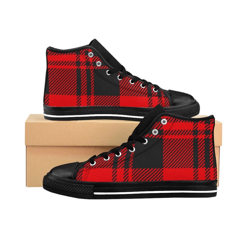 Maasai Print WomenS HighTop Sneakers Rlw2064