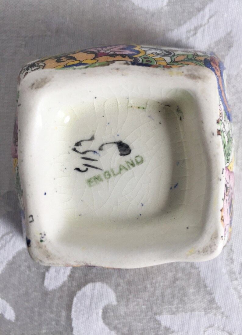 Royal Winton Grimwades Blue Paisley Sugar Bowl Chintz Design 1930/'s Vintage Dinnerware Made in England