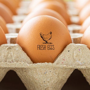 Fresh Eggs Stamps For Chicken Eggs, Backyard Chicken Farmer Gift Mom Dad Chicken Coop Accessories Gift, Mini Stamper For Farm Eggs