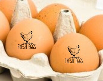 Egg Stamps For Chicken Eggs, Fresh Eggs Stamp, Farm Stamp, Mini Egg Stamper, Chicken Coop Labels, Backyard Farmer Hens Homesteader Gift