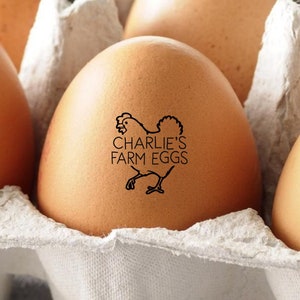 Egg Stamp Custom Personalized Egg Stamp, Chicken Owner Gift, Chickens Coop Accessory For Friend, Customizable Farm Stamp, Pet Chicken Lover