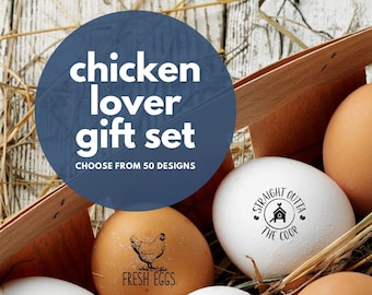 Egg Stamps Chicken Eggs Stamps, Chicken Mom Gift, Chicken Lover Gift, Chicken Farmer Friend Idea, Farm Fresh Coop Eggs Set, Chicken Dad Gift