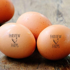 Personalized Egg Stamp, Custom Egg Stamper For Chicken Eggs, Farmer Gift Farmhouse Kitchen Gift, Chicken Gift Egg Seller, Farm Gift
