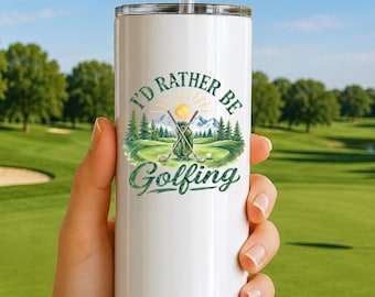 Personalized Golfing Tumbler Golf Gifts for Men Golfer Dad Golf Travel Mug For Golfing Husband 20oz Golf Cup Birthday Golf Lover Gift Idea