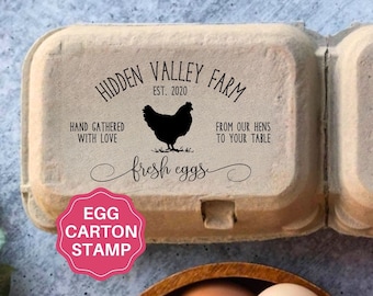 Custom Egg Cartons Stamp Chicken Egg Carton Stamp For Eggs Chicken Farm Stamp, Coop Accessory, Backyard Chicken Gift Large Rubber Fresh Eggs