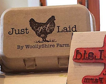 Chicken Egg Stamps, Chicken Saying Label, Funny Chicken Coop Gift For  Homesteader Farmer, Farmhouse Chicken Dad Gift, Mini Rubber Stamp by  Southern Paper and Ink