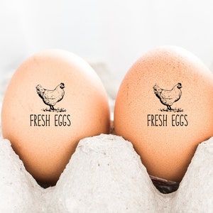 Egg Stamp Fresh Eggs Stamps For Chicken Eggs, Backyard Chicken Farmer Mom Dad Gift Chicken Coop Accessories, Cute Mini Stamper For Farm Eggs