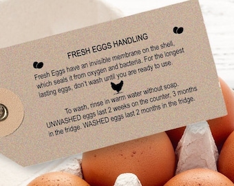 Egg Safety Stamp Egg Safe Handling Stamp Egg Handling Instructions Egg Carton Stamp,  Safe Eggs Information, Farm Fresh Farmers Market Tag