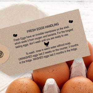 Egg Safety Stamp Egg Safe Handling Stamp Egg Handling Instructions Egg Carton Stamp,  Safe Eggs Information, Farm Fresh Farmers Market Tag