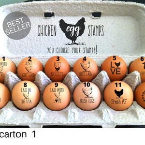 Chicken Egg Stamps Funny Egg Stampers Chicken Lover Gifts, Cute Egg Stamps, Farm Fresh Eggs Mini Chicken Stamps, Farmer Homestead Mom Gift