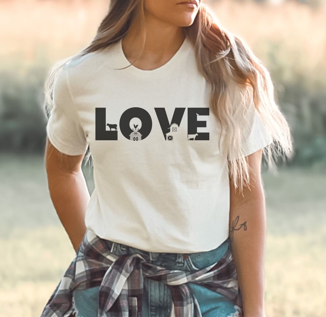 Farm Shirt Farming T Shirt Christmas Gift for Farmer Backyard Etsy