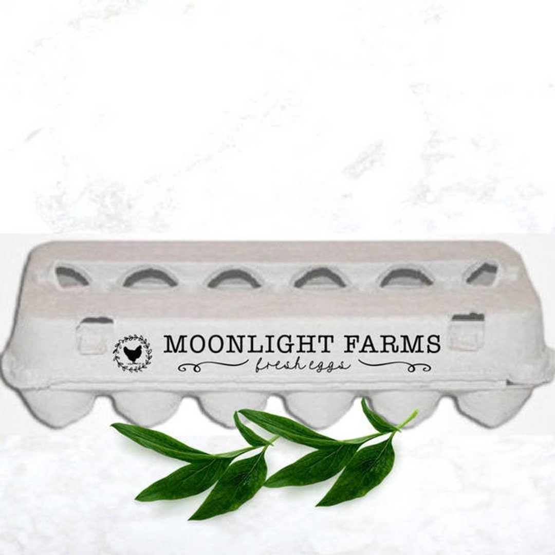 Custom Farm Stamp Egg Carton Stamp Personalized Farm Stamp Etsy