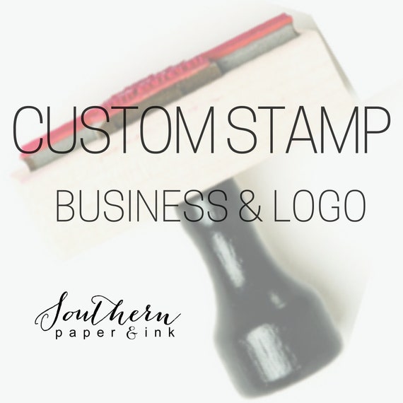 Custom Rubber Stamp Logo, Business Logo Stamp, Small Business Stamp, Etsy Shop Custom Design Stamp, Large Self Inking Stamp Packaging Il_570xn