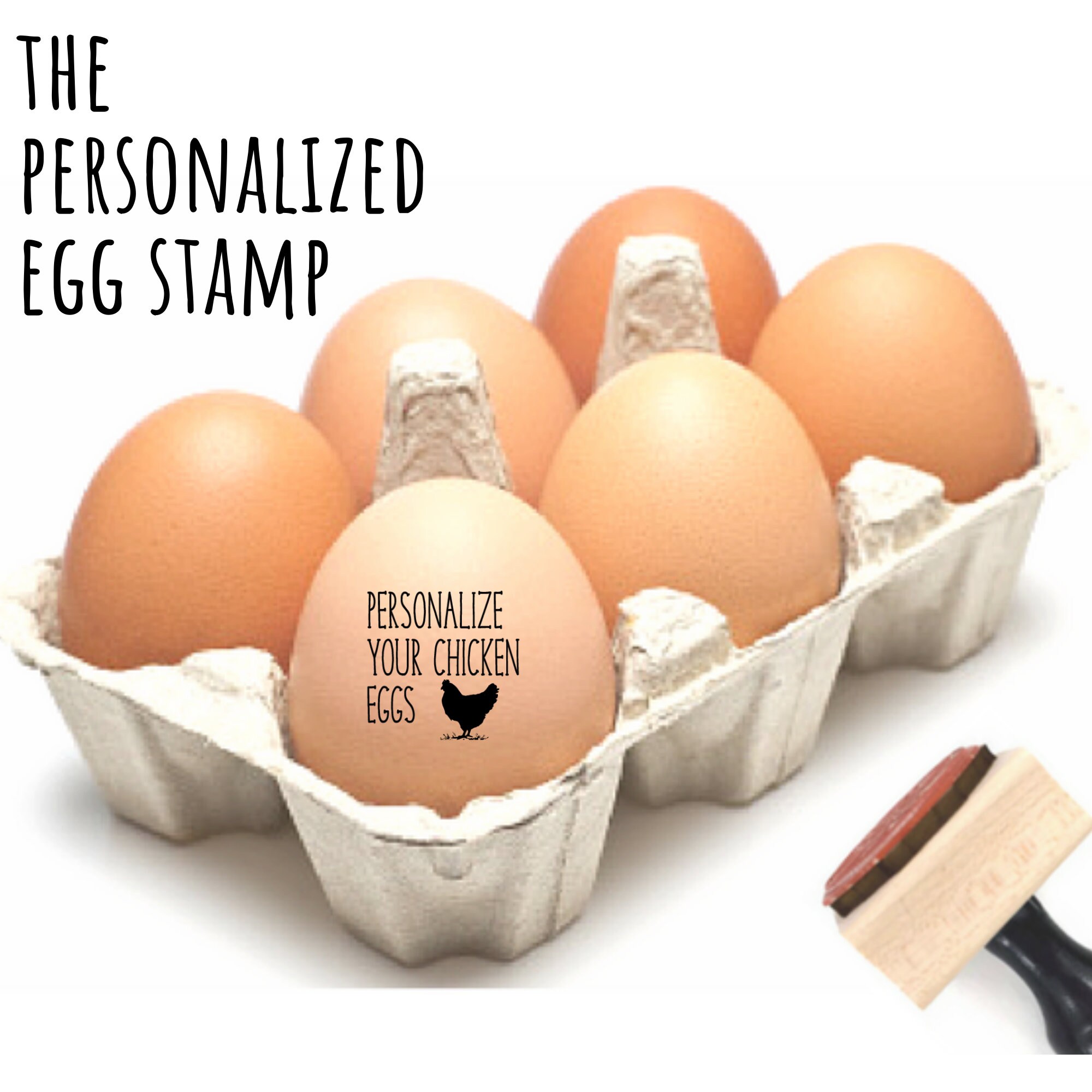 Custom Egg Stamp Etsy Gift for Farmer SHIPS FROM USA Etsy
