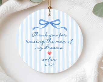 Adorno para la madre del novio Regalo de la novia Regalo para la suegra Día de la boda Recuerdo personalizado para la madre del novio, El hombre de mis sueños