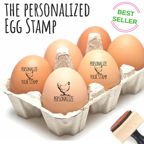 Personalized Egg Stamper, Custom Egg Sayings, Quotes, Phrase, Farmhouse Kitchen Gift, Chicken Gift For Egg Seller, Cute Farm Gift For Mom Il_570xn
