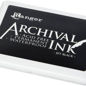 EXTRA LARGE Ink Pad 4x6 Archival Ink, 10 Colors, Oversized Stamp Inkpad, Ranger Non Toxic Ink, Rubber Stamp Ink, Permanent Acid Free bild 3