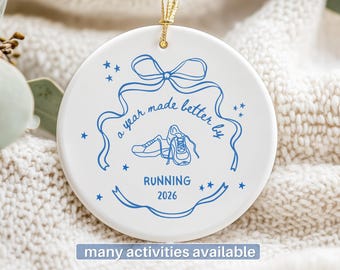 Runner Ornament For Running Lover Friend Matching Group Gift Running Friends Keepsake Custom Present For Run Club Group Marathon Training